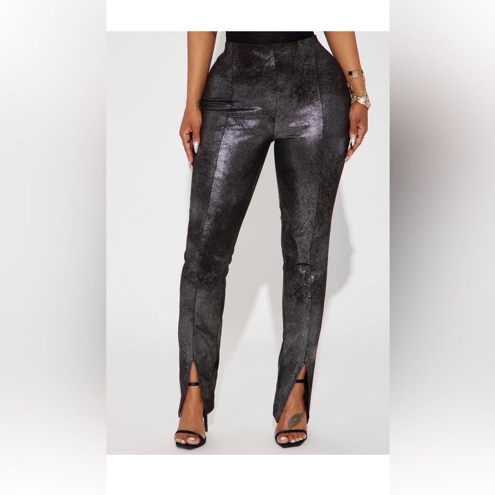 Metallic- Black pants